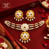 Premium Gold Plated Shiuli Kolpona Choker