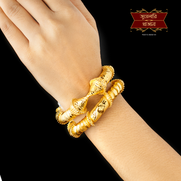 Premium Gold Plated Reji Naksha Bala image 1