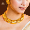 Premium Gold Plated Sudipa Necklace with Earrings