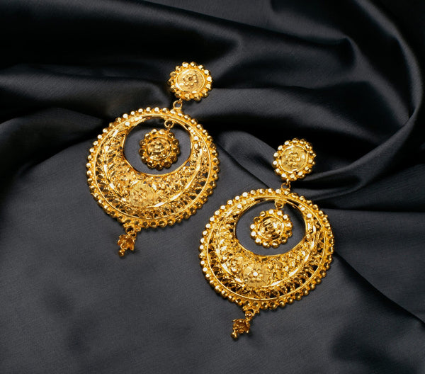 Premium Gold Plated Bridal Kanbali image 1