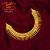 Stylish Gold Plated Needlez` Bengali Necklace Set with Earrings