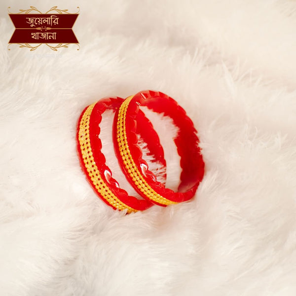 Fantastic Gold Plated Jhiri Pat Pola pair - 2.4 image