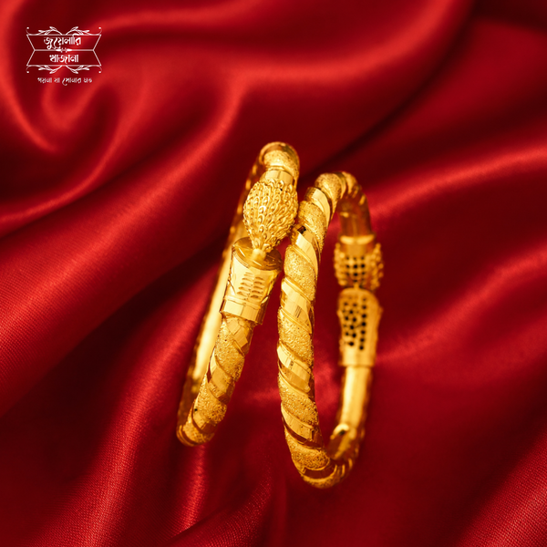 Premium Gold Plated Rupanjali Bala Bangle Pair
