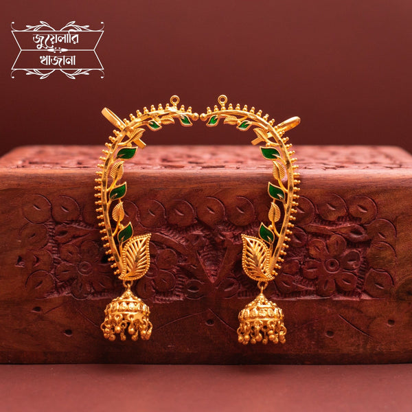 Stylish Gold Plated Sabeki Pata Full Kaan in Minkari Work image 0