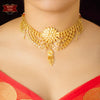 Trendy Gold Plated Jhalor Choker with Earrings image 1