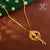 Premium Gold Plated Sriparna Tie Chain with Earrings image 0