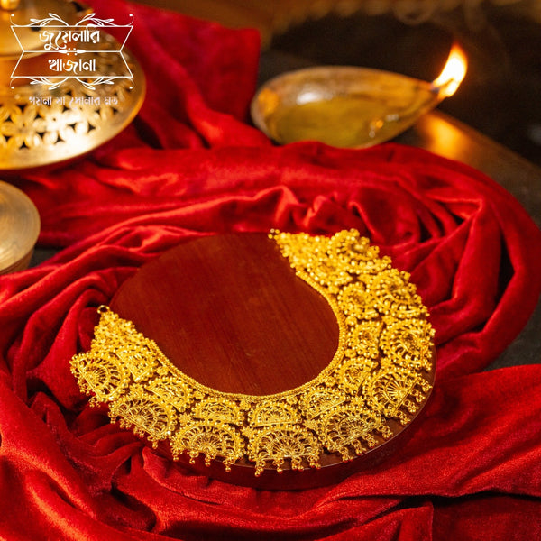 Premium Gold Plated anushkha chatai necklace image 0