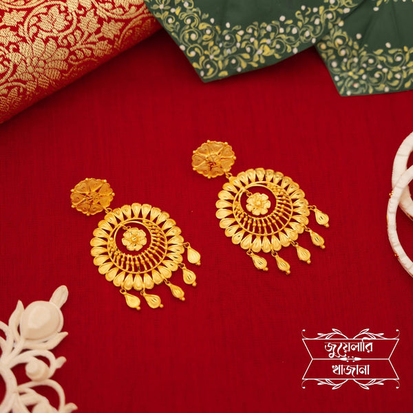 Premium Gold Plated Subho Drishti Kaanbali Earrings image 0