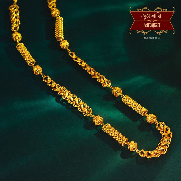 Premium Gold Plated Ball Pipe Lotus Moff Chain image 0
