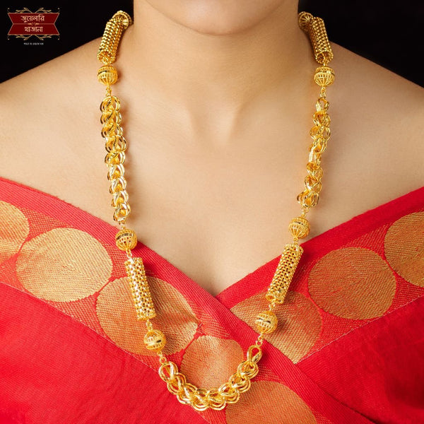 Premium Gold Plated Ball Pipe Lotus Moff Chain image 1