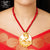 Premium Gold Plated Ganesha on Shell Pendant image 0