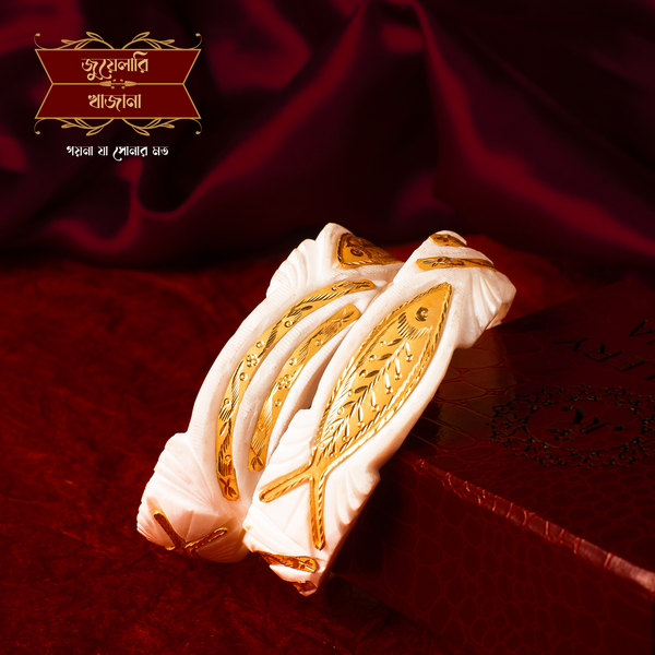 Premium Mota Fish Conch Sankha Pair image 0