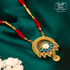 Stylish Gold Plated Swarnamayee Pendant with Earings