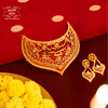 Premium Gold PLated Ashwini Choker with Earrings