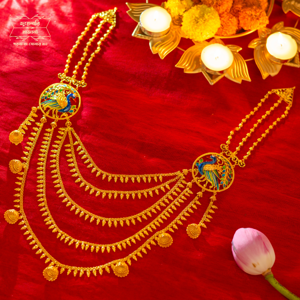 Premium Gold Plated Suvopriya Lahari with Earrings