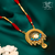 Stylish Gold Plated Swarnamayee Pendant with Earings