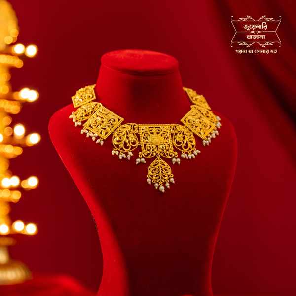 Premium Gold Plated Swarnali Necklace