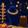 Premium Gold Plated Sudipa Necklace with Earrings