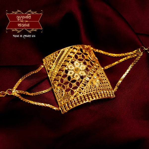 Stylish Gold Plated Square Mantasha