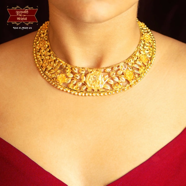 Premium Golap Chatai Har with Earrings