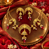Premium Gold Plated Apsara Choker with Earrings