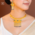 Trendy Gold Plated Niharika Necklace with Earrings