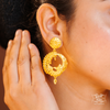 Premium Gold Plated Mahira Kanbali Earrings