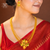 Premium Gold Plated Ruhani Sitahar with Earrings