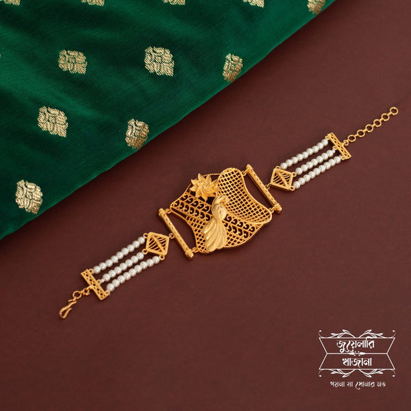 Premium Gold Plated Mayira Pearl Mantasha image 0