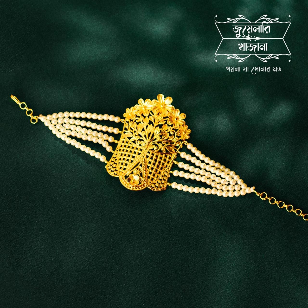 Stylish Gold Plated Floral Tree Mantasha – Jewellery Khazana