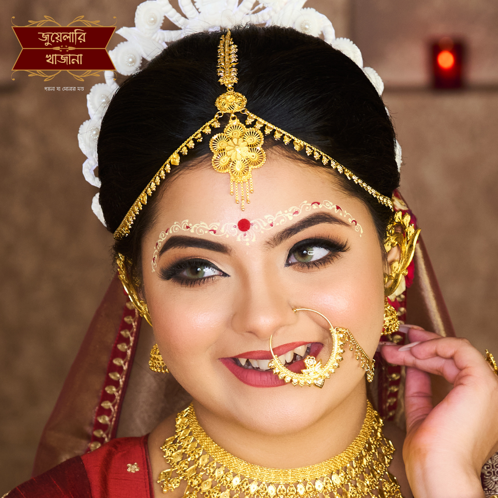 Jewelry Bengali Bridal Tikli Three Butterflies Taira Tikli Mangtika