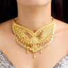 Premium 24K Gold Plated Butterfly Bridal Choker image 2