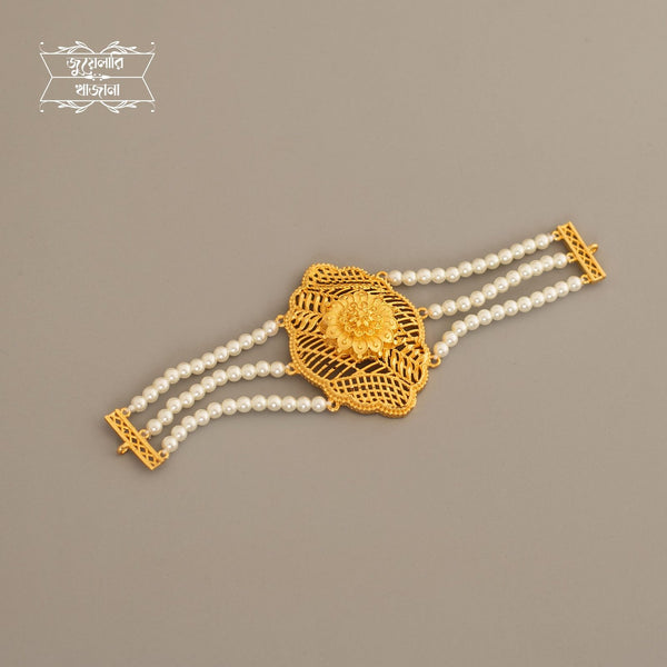 Premium Gold Plated Charulata Pearl Mantasha image 0