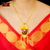 Trendy Gold Plated Minakari Jagannath Crown Tie Chain image 0