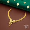 Stylish Gold Plated Feather Necklace with Earrings image 0