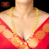 Stylish Gold Plated Siuli U-har with Earrings image 0