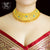 Aesthetic Gold Plated Nilambari Choker with Earrings image 0