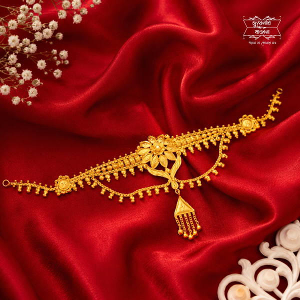 Trendy Gold Plated Swarnalika Choker with Earrings