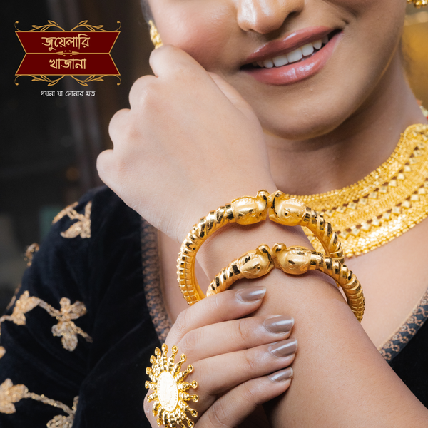 Premium Gold Plated Makar Mukh Bala image 0