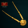 Beautiful Gold Plated Half Circle Sitahar with Earrings image 0