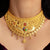 Gold Plated Cuff Choker with Matching Earrings image 0
