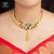 Premium Gold Plated Rajlaxmi Hasuli Set with Earrings image 0