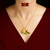 Stylish Gold Plated Love Bird Pendant image 0