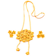 Floral Tie chain with Earrings image 0