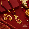 Premium Gold Plated Mohini Pendant with Earrings