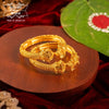 Flawless Gold Plated Bloomed Lotus Bala Bangle - 2.2, Pair image