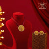 Premium Gold Plated Latika Pendant with Earrings