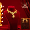 Premium Gold Plated Amro Necklace with Earrings