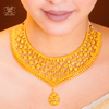 Premium Gold Plated Sukanya Necklace with Earrings