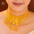 Premium Gold Plated Subhra Jhalor Choker with Earrings
